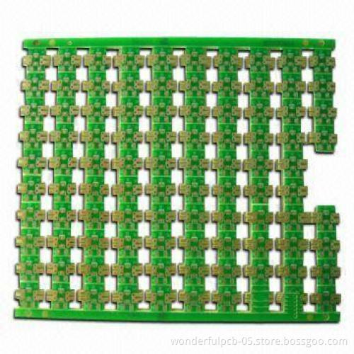 FR4 HAL Single-sided PCB with Green Solder Mask and 1.6mm Board Thickness